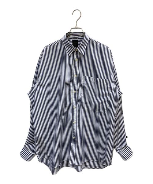 DAIWA（ダイワ）DAIWA (ダイワ) TECH REGULAR COLLAR SHIRTS ホワイト×ネイビー サイズ:Sの古着・服飾アイテム