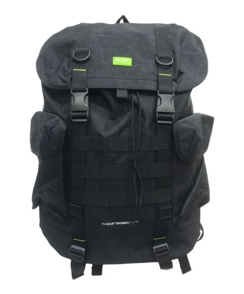 HUF（ハフ）HUF (ハフ) EMBARCADERO BACKPACK ブラックの古着・服飾アイテム