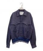 DAIRIKUダイリク）の古着「Tweed Mountain Rib Shirt」｜ネイビー