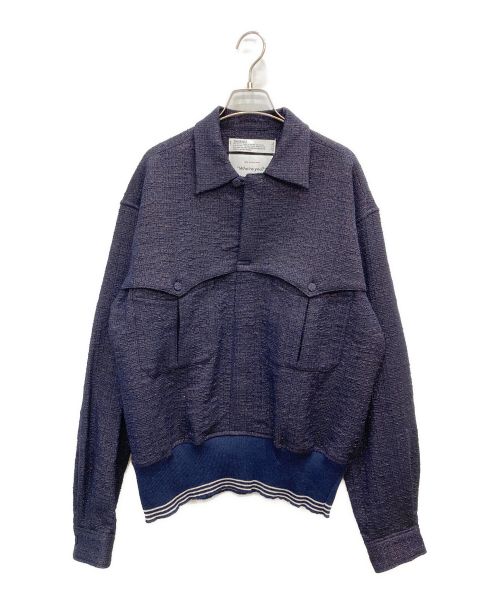 DAIRIKU（ダイリク）DAIRIKU (ダイリク) Tweed Mountain Rib Shirt ネイビー サイズ:Mの古着・服飾アイテム