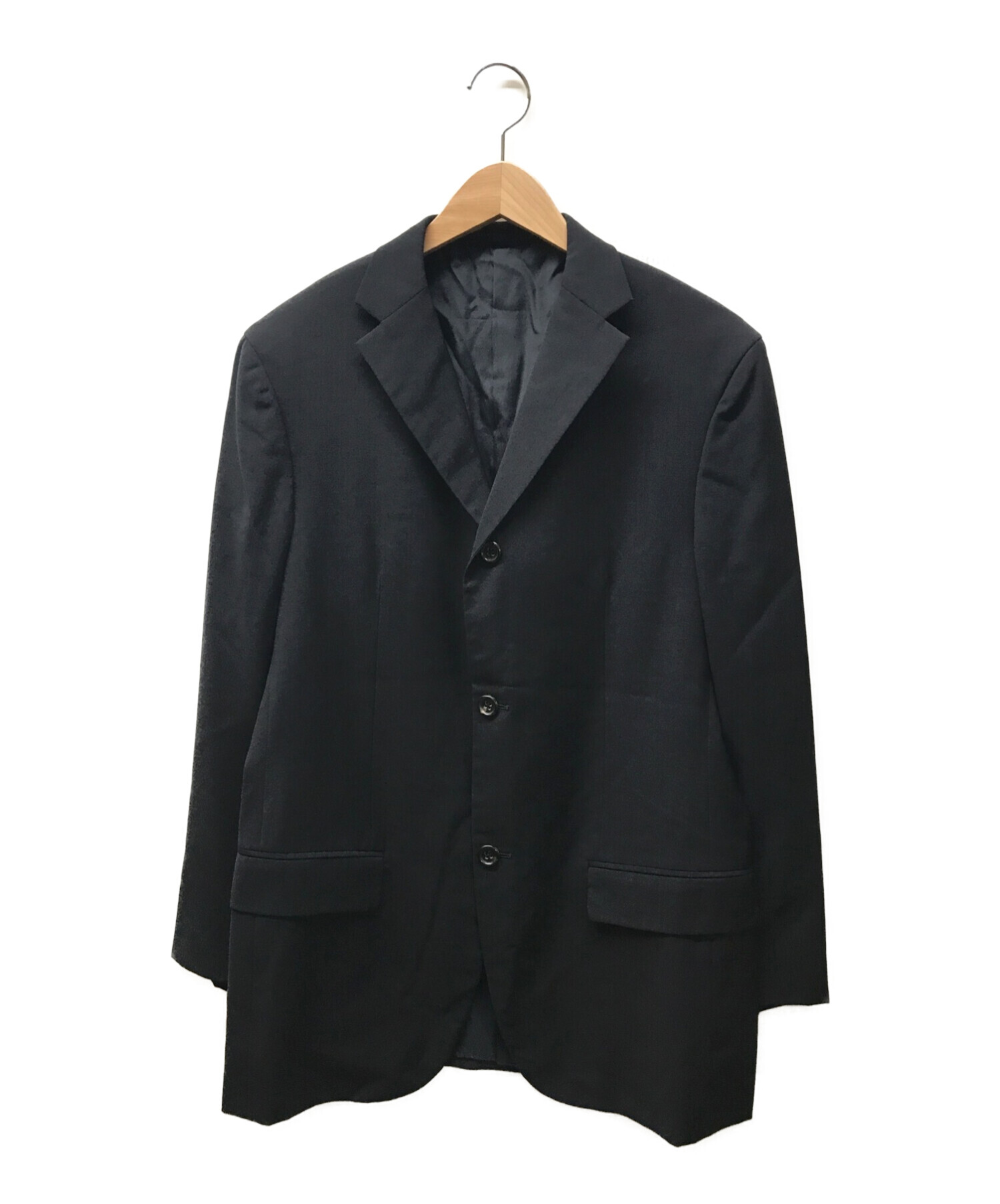 JIL SANDER ジルサンダー テーラードジャケット L 紺 【古着】【中古