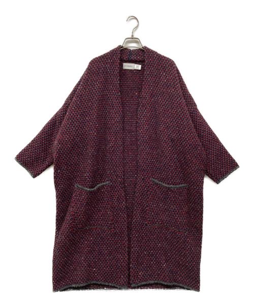 Mc CONNELL（マコーネル）Mc CONNELL (マコーネル) long knit cardigan ﾛﾝｸﾞﾆｯﾄｶｰﾃﾞｨｶﾞﾝ レッド サイズ:Mの古着・服飾アイテム