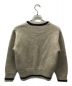 Blurred CLOTHING (ブラードクロージング) V-KNIT SWEATER Vネックニット BLD077 グレー×ネイビー サイズ:38：7800円