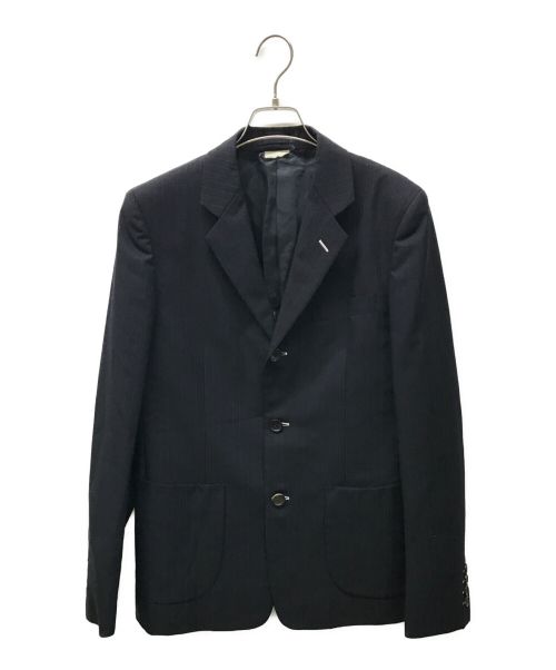 COMME des GARCONS HOMME DEUX（コムデギャルソン オム ドゥ）COMME des GARCONS HOMME DEUX (コムデギャルソン オム ドゥ) 3Bジャケット DH-J022 AD2011 ネイビー サイズ:XSの古着・服飾アイテム