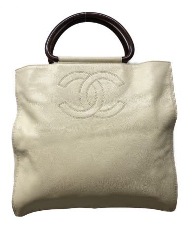 中古・古着通販】CHANEL (シャネル) ウッドハンドルココマークレザー