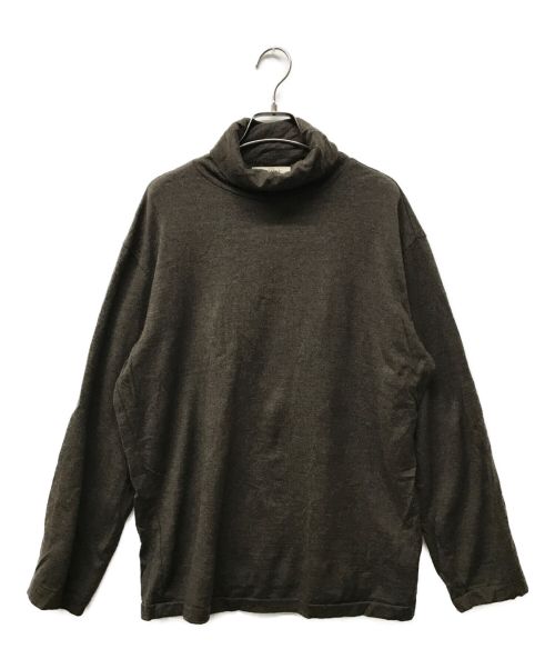 nestrobe confect（ネストローブ コンフェクト）nestrobe confect (ネストローブ コンフェクト) Washable Wool Turtle Neck Pullover  ウォッシャブルウールタートルネックプルオーバー 02183-0016 ブラウン サイズ:3の古着・服飾アイテム