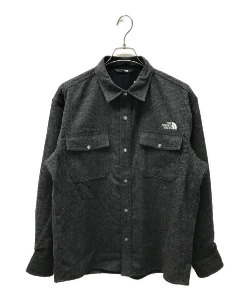 THE NORTH FACE（ザ ノース フェイス）THE NORTH FACE (ザ ノース フェイス) Brushwood Wool Shirt ミックスチャコール サイズ:Ｌの古着・服飾アイテム