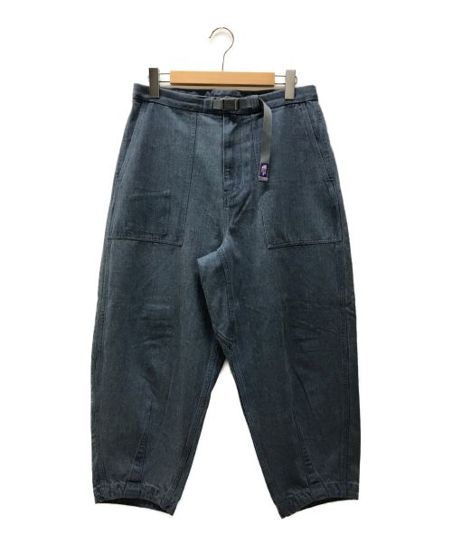 THE NORTHFACE PURPLELABEL（ザ・ノースフェイス パープルレーベル）THE NORTHFACE PURPLELABEL (ザ ノースフェイス パープルレーベル) Denim Field Wide Cropped Pants デニムフィールドワイドクロップドパンツ インディゴ サイズ:32の古着・服飾アイテム