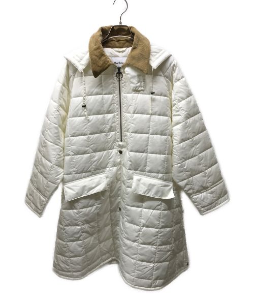 Barbour（バブアー）Barbour (バブアー) 6(ROKU) BEAUTY&YOUTH (ロク ビューティーアンドユース) 別注QUILTED PONCHO/2102386/キルティングポンチョ ホワイト サイズ:40の古着・服飾アイテム