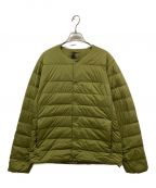 HELLY HANSENヘリーハンセン）の古着「Frogner Down Cardigan(フログネル ダウン カーディガン)HOE11762」｜カーキ