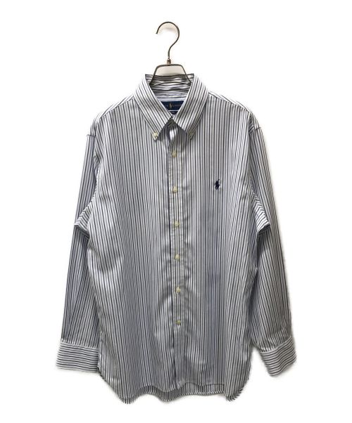 RALPH LAUREN（ラルフローレン）RALPH LAUREN (ラルフローレン) ストライプシャツ ブルー サイズ:16 32/33の古着・服飾アイテム