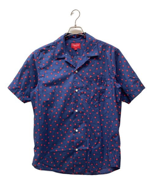 SUPREME（シュプリーム）SUPREME (シュプリーム) 17SS Polka Dot S/S Shirt ネイビー サイズ:Mの古着・服飾アイテム