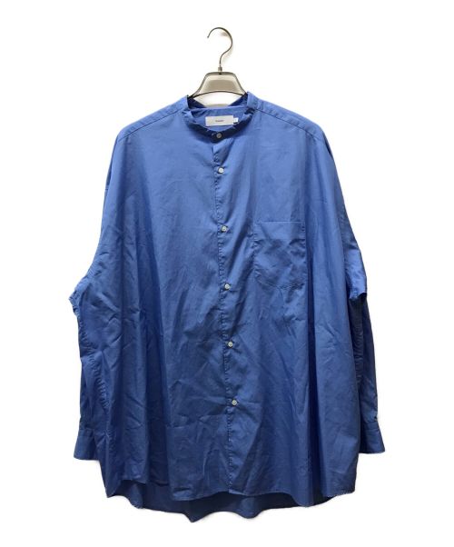 Graphpaper（グラフペーパー）Graphpaper (グラフペーパー) Broad L/S Oversized Band Collar Shirt ブロードロングスリーブオーバーサイズバンドカラーシャツ GM232-50002B ブルー サイズ:Oの古着・服飾アイテム