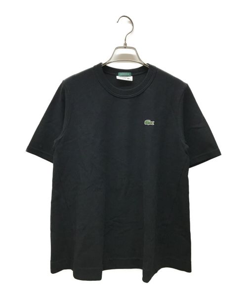 LACOSTE（ラコステ）LACOSTE (ラコステ) BEAMS BOY (ビームスボーイ) 別注AラインクルーネックTシャツ ブラック サイズ:36の古着・服飾アイテム