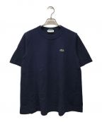 LACOSTE×BEAMS BOYラコステ×ビームスボーイ）の古着「別注AラインクルーネックTシャツ」｜ネイビー