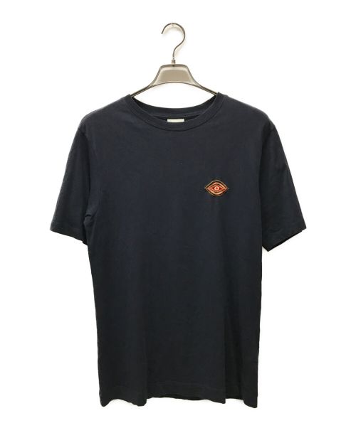 DRIES VAN NOTEN（ドリスヴァンノッテン）DRIES VAN NOTEN (ドリスヴァンノッテン) ワンポイント刺繍Ｔシャツ ネイビー サイズ:Smallの古着・服飾アイテム