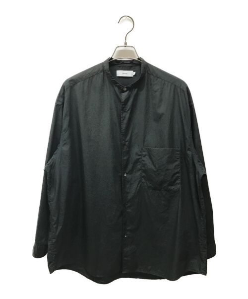 Graphpaper（グラフペーパー）Graphpaper (グラフペーパー) BroadL/S Oversized Band Collar Shirt ブラック サイズ:-の古着・服飾アイテム