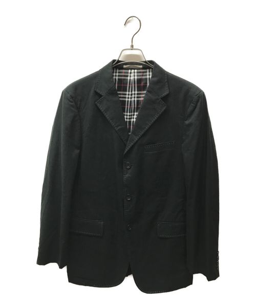 BURBERRY BLACK LABEL（バーバリーブラックレーベル）BURBERRY BLACK LABEL (バーバリーブラックレーベル) テーラードジャケット ブラック サイズ:Lの古着・服飾アイテム