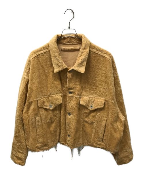 doublet（ダブレット）doublet (ダブレット) CUT OFF FUZZY JACKET ベージュ サイズ:-の古着・服飾アイテム