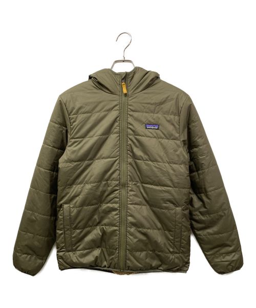 Patagonia（パタゴニア）Patagonia (パタゴニア) キッズ・リバーシブル・レディ・フレディ・フーディ カーキ サイズ:SIZE XXL 16-18の古着・服飾アイテム