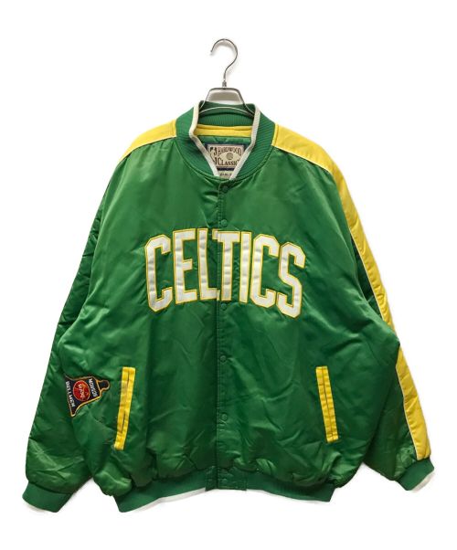 NBA（エヌビーエー）NBA (エヌビーエー) スタジャン NBA CELTICS ボストン・セルティックス グリーン サイズ:XXLの古着・服飾アイテム