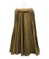 AKIRA NAKA (アキラナカ) Spark satin pleats skirt イエロー サイズ:36：8800円