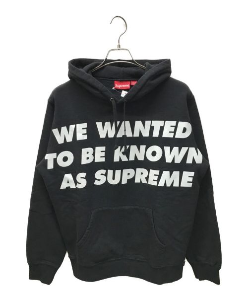 SUPREME（シュプリーム）SUPREME (シュプリーム) Known As Hooded Sweatshirt ブラック サイズ:Mの古着・服飾アイテム