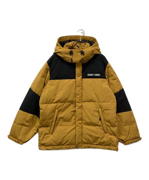 SCHOTT BROS.（ショットブロス）SCHOTT BROS. (ショットブロス) CLASSIC 2TONE DOWN JACKET/3122069 イエロー サイズ:SIZE Mの古着・服飾アイテム