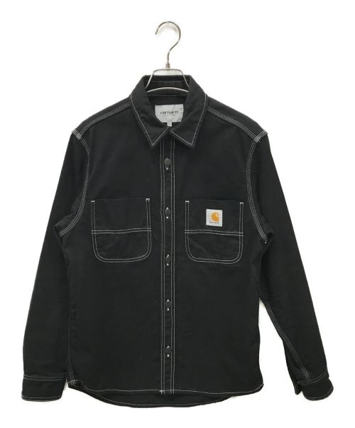 Carhartt WIP（カーハート ワークインプログレス）Carhartt WIP (カーハートダブリューアイピー) CHALK SHIRT JAC　I025939 ブラック サイズ:XSの古着・服飾アイテム