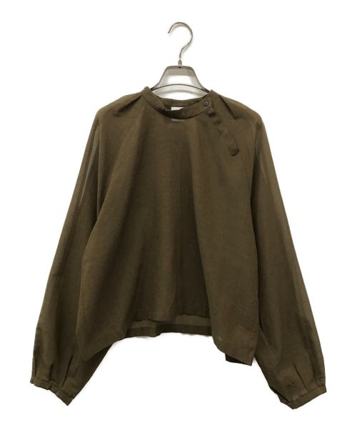 6(ROKU) BEAUTY&YOUTH（ロク ビューティーアンドユース）6(ROKU) BEAUTY&YOUTH (ロク ビューティーアンドユース) SUKE BLOUSE/8621-299-0078/ｼｱｰﾌﾞﾗｳｽ ブラウン サイズ:Sの古着・服飾アイテム