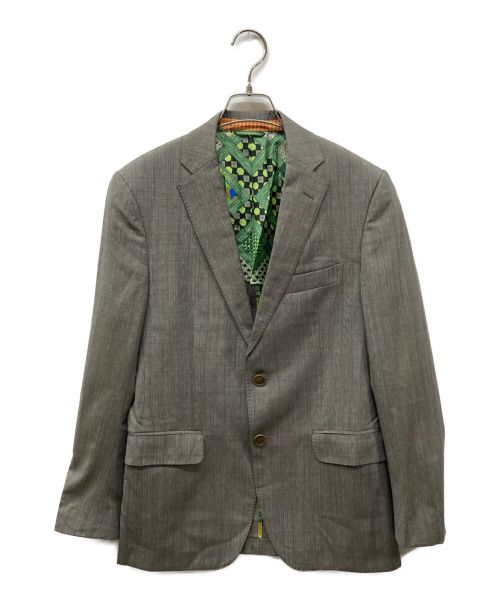 ETRO（エトロ）ETRO (エトロ) シルク混テーラードジャケット　141-1A968-1107 ベージュ サイズ:46の古着・服飾アイテム