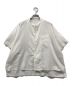 Y's（ワイズ）の古着「COTTON THIN TWILL SHORT SLEEVES BOX SHIRT コットンツイルショートスリーブボックスシャツ Y's ワイズ yohji yamamoto ヨウジヤマモト Y's BORN PRODUCT 日本製 YZ-B81-003」｜ホワイト