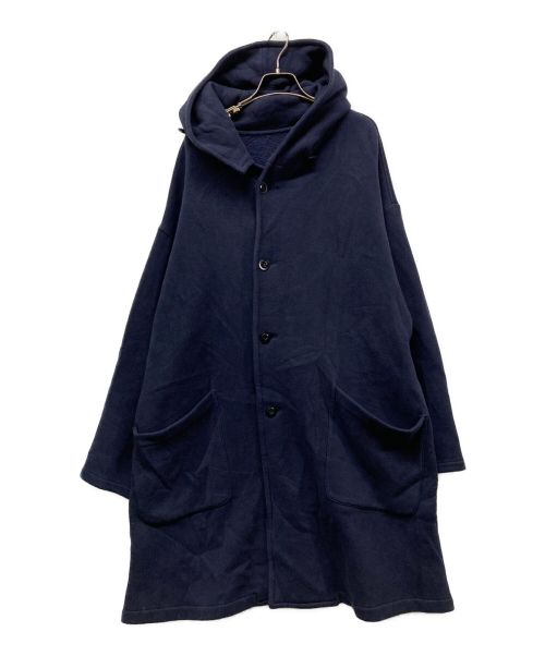 Y's（ワイズ）Y's (ワイズ) COTTON JERSEY HOODED COAT コットンジャージーフーデットコート YR-T04-060 YOHJI YAMAMOTO ヨウジヤマモト ネイビー サイズ:2の古着・服飾アイテム