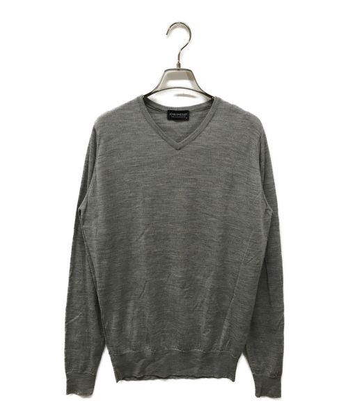 JOHN SMEDLEY（ジョンスメドレー）JOHN SMEDLEY (ジョンスメドレー) ウールニット グレー サイズ:Mの古着・服飾アイテム