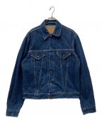 LEVI'Sリーバイス）の古着「90's 3rd復刻デニムジャケット Gジャン トラッカーデニムジャケット 71557 日本製 ボタン裏J22」｜インディゴ