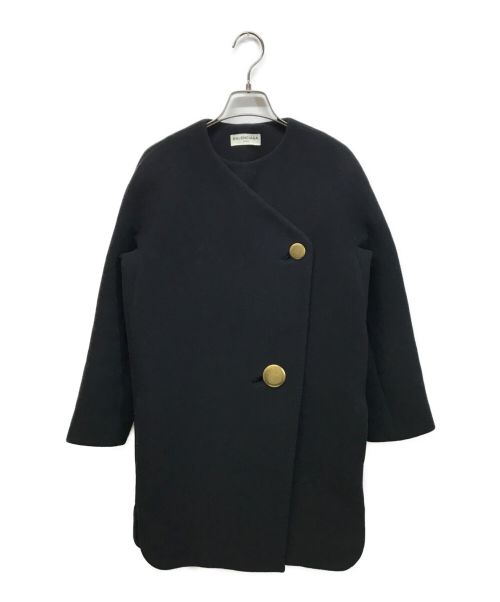 BALENCIAGA（バレンシアガ）BALENCIAGA (バレンシアガ) 金釦ウールカシミヤコート ブラック サイズ:34の古着・服飾アイテム