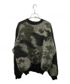 Y-3ワイスリー）の古着「CAMO KNIT SWEATER」｜オリーブ