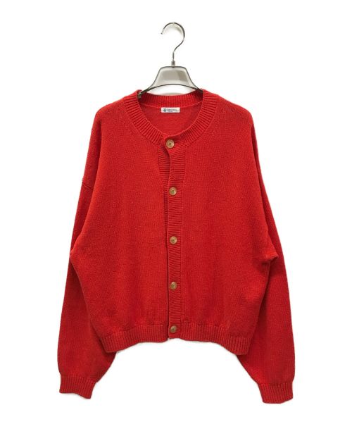 ORCIVAL（オーシバル）ORCIVAL (オーシバル) CREW NECK CARDIGAN クルーネックカーディガン OR-D0049 オレンジ サイズ:1の古着・服飾アイテム