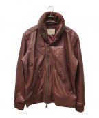 AVIREXアヴィレックス）の古着「B-15 CUSTOM LEATHER JACKET」｜レッド