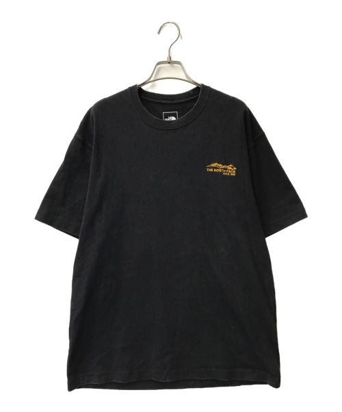 THE NORTH FACE（ザ ノース フェイス）THE NORTH FACE (ザ ノース フェイス) S/S One Point Graphic Tee THE NORTH FACE ザ ノース フェイス ブラック ゴールド NT32334 ブラック サイズ:Lの古着・服飾アイテム