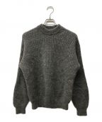 BLURHMSブラームス）の古着「Kid Mohair Alpaca Wool Knit P/O モヘアアルパカウールニット」｜グレー