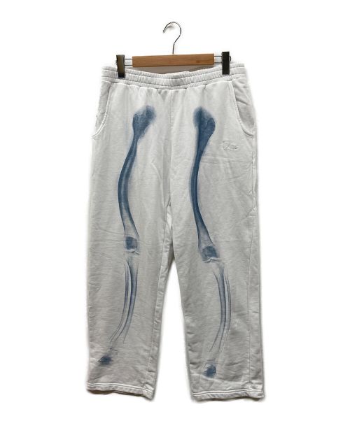 Dime（ダイム）Dime (ダイム) WAVE BONES SWEATPANTS ウェーブボーンスウェットパンツ  ホワイト サイズ:Lの古着・服飾アイテム