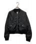 MM6 Maison Margiela（エムエムシックス メゾンマルジェラ）の古着「Logo Short Blouson(ロゴショートブルゾン)S52AM0175」｜ブラック