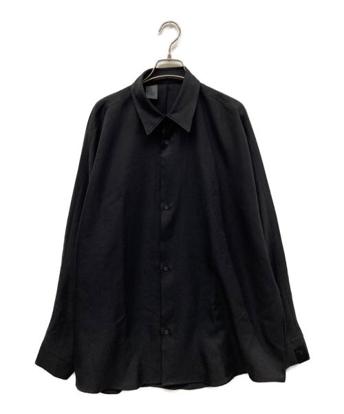 N.HOOLYWOOD（エヌ ハリウッド）N.HOOLYWOOD (エヌ ハリウッド) Compile Line(コンパイルライン) BAND COLLAR SHIRT ブラック サイズ:36の古着・服飾アイテム