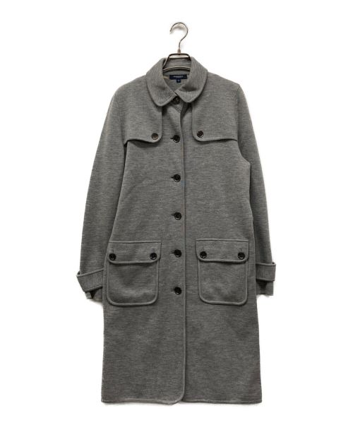 BURBERRY LONDON（バーバリーロンドン）BURBERRY LONDON (バーバリーロンドン) ニットコート FN033-748-07 グレー サイズ:38の古着・服飾アイテム