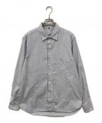 45Rフォーティーファイブアール）の古着「ストライプシャツ/コットンシャツ/日本製」｜ネイビー