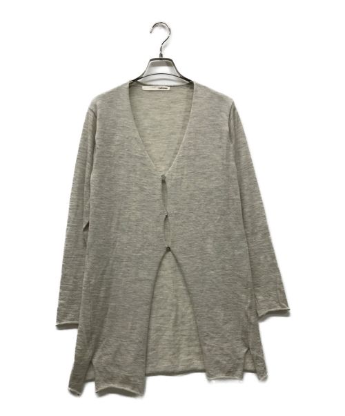 CASHMERE（カシミア）cashmere (カシミア) カシミヤカーディガン ロングカーディガン evam eva エヴァムエヴァ E143K029 グレー サイズ:-の古着・服飾アイテム