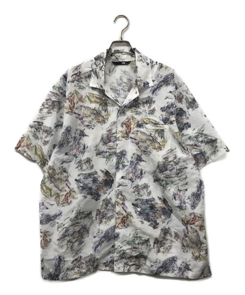 THE NORTH FACE（ザ ノース フェイス）THE NORTH FACE S/S Walls Shirt THE NORTH FACE ザ ノース フェイス 総柄 プリント 開襟シャツ オープンカラーシャツ ゴールドウィン NR22204 ホワイト サイズ:XLの古着・服飾アイテム