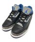 NIKE（ナイキ）の古着「AIR JORDAN 3 RETRO/エアジョーダンレトロ/136064-007ハイカットスニーカー」｜ブラック×ブルー