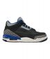 NIKE (ナイキ) AIR JORDAN 3 RETRO/エアジョーダンレトロ/136064-007ハイカットスニーカー ブラック×ブルー サイズ:27.5：6000円